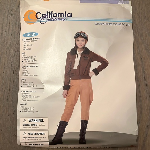 California Costumes Other - Girls Amelia Earhart 12-14 Costume - California Costumes